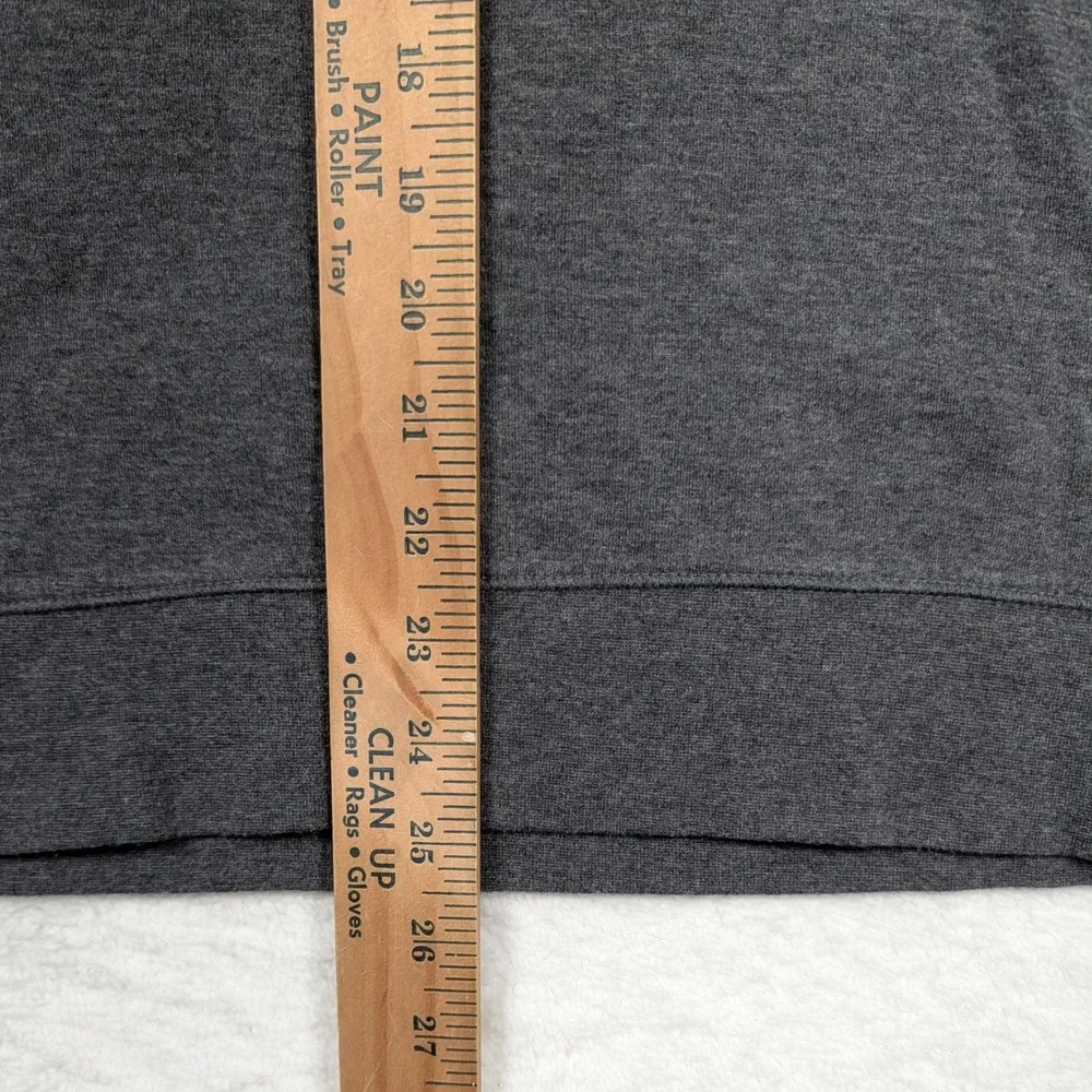 Polo Ralph Lauren Quarter Zip Pullover Mens M Gray Heather Viscose Blend Pony‎